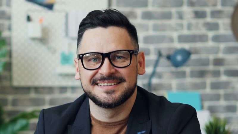 Client on video call
